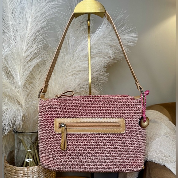 The Sak Handbags - The Sak | Pink Crochet Knit Shoulder Bag